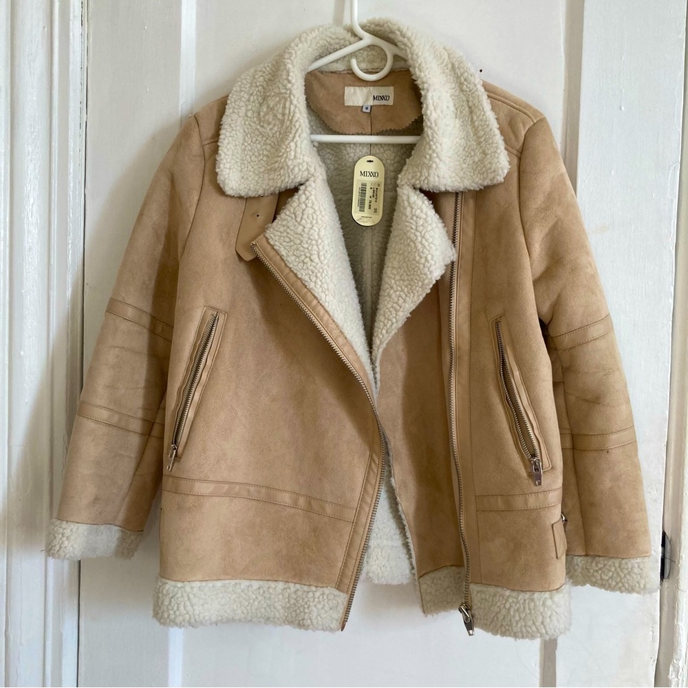 MIXXO Beige Suede Jacket